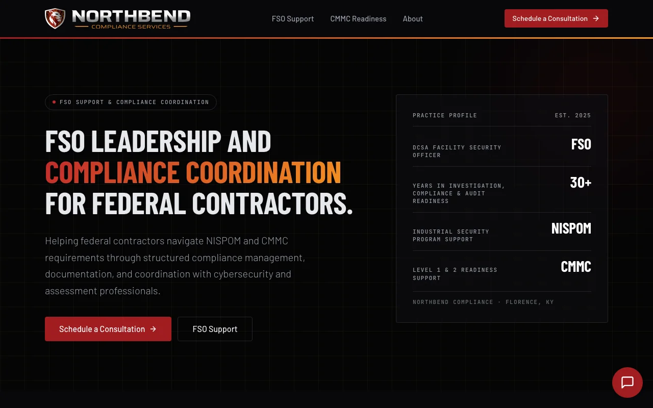 Northbend Compliance website showcase