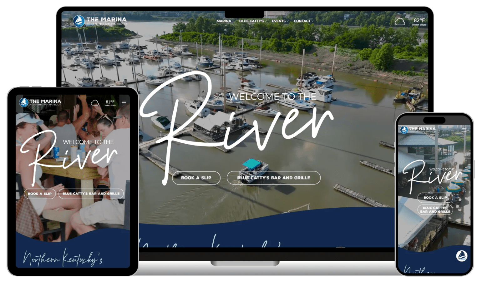 The Marina at Manhattan Harbour - Live website preview